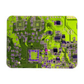 Nebel an der Netzplatine des Computergeek Magnet (Horizontal)