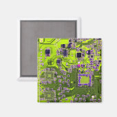 Nebel an der Netzplatine des Computergeek Magnet (Vorderseite/Rückseite)
