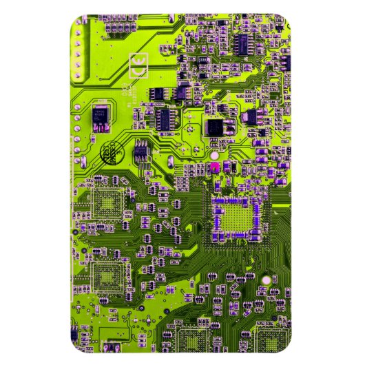 Nebel an der Netzplatine des Computergeek Magnet (Vertikal)