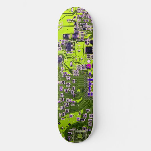 Nebel an der Netzplatine des Computergeek Skateboard (Vorderseite)