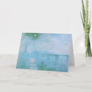 Nebel an der Themse (von Claude Monet) Grüße Karte