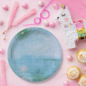 Nebel an der Themse (von Claude Monet) Pappteller (Party)