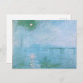 Nebel an der Themse (von Claude Monet) Postcard Postkarte (Vorne/Hinten)