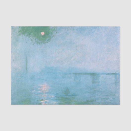 Nebel an der Themse (von Claude Monet) Seidenpapier (Vorderseite)