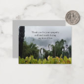 Nebel auf dem Berg Danke Karte (Vorderseite/Rückseite Beispiel)