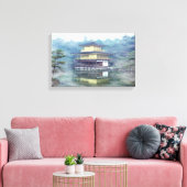 Nebel auf dem Golden Pavillon Leinwanddruck (Insitu (Wohnzimmer))