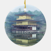 Nebel auf dem Goldenen Pavillon Keramik Ornament (Hinten)