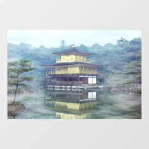 Nebel auf dem Goldenen Pavillon - Kyoto, Japan, As Fensteraufkleber