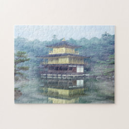Nebel auf dem Goldenen Pavillon - Kyoto, Japan, As Puzzle