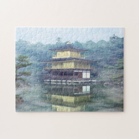 Nebel auf dem Goldenen Pavillon - Kyoto, Japan, As Puzzle (Horizontal)