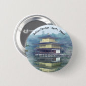 Nebel auf dem Goldenen Pavillon - Kyoto, Japan Button (Vorne & Hinten)