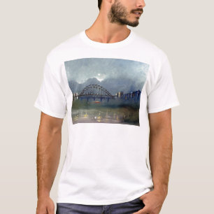 Nebel auf dem Tyne-Erwachsen-T-Shirt T-Shirt
