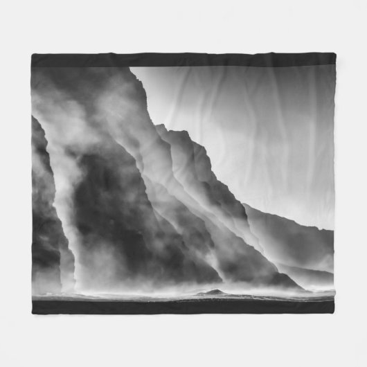 Nebel auf den Felsen Fleecedecke (Vorderseite (Horizontal))
