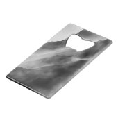 Nebel auf den Felsen Geldbeutel Flaschenöffner (Vorderseite Schrägansicht)