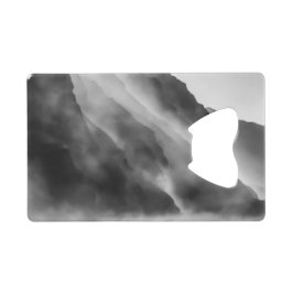 Nebel auf den Felsen Geldbeutel Flaschenöffner