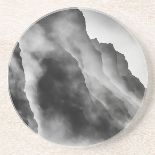 Nebel auf den Felsen Getränkeuntersetzer (Vorne)