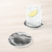 Nebel auf den Felsen Getränkeuntersetzer (Seite)