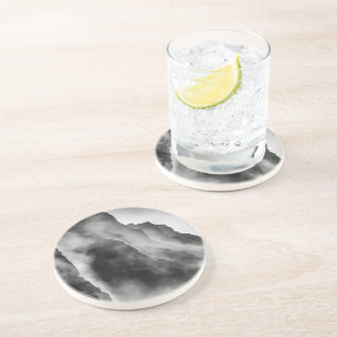 Nebel auf den Felsen Getränkeuntersetzer