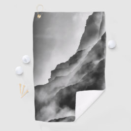 Nebel auf den Felsen Golfhandtuch