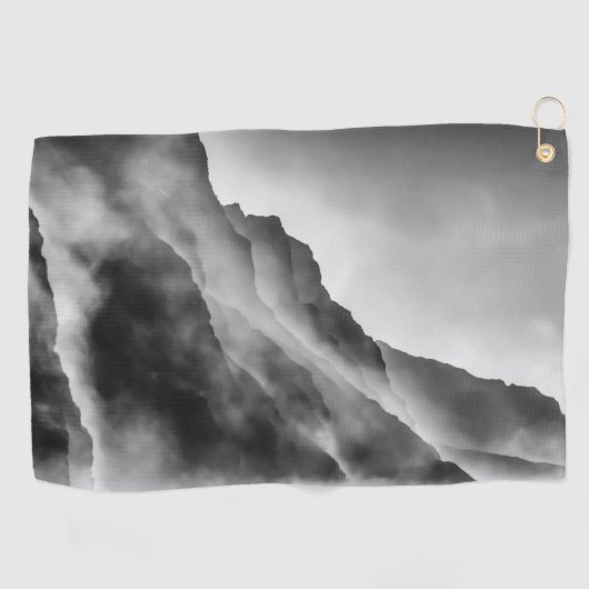 Nebel auf den Felsen Golfhandtuch (Horizontal)