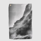 Nebel auf den Felsen Golfhandtuch (Vorderseite)