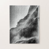 Nebel auf den Felsen Puzzle (Vertikal)