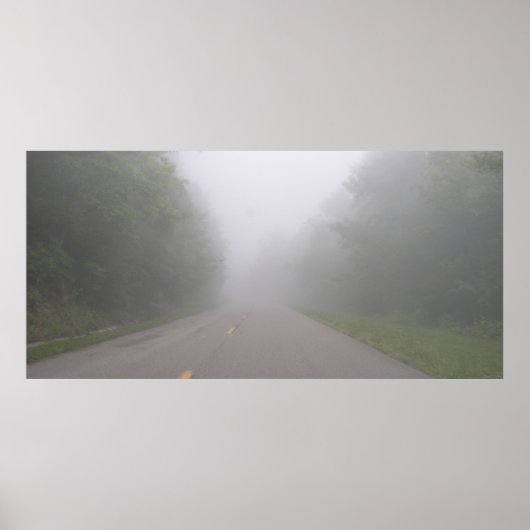 Nebel auf der Ausläuferstraße, Tennessee Poster (Vorne)