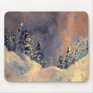 Nebel auf der Schnee-Spitze 2009 Mousepad