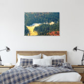 Nebel auf einem einsamen Herbstfeld Leinwanddruck (Insitu (Schlafzimmer))