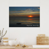 Nebel auf Maple Lake Poster (Küche)