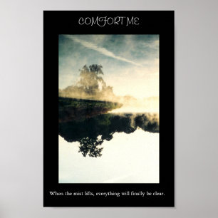 Nebel auf Wasser Poster