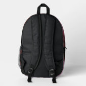 Nebel Bedruckter Rucksack (Rückseite)