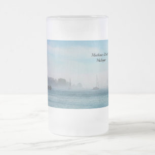 Nebel bei Mackinac Hafen Mattierte Tasse