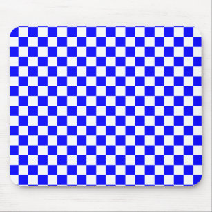 Nebel-blaue und weiße Checkerboard Vintag Mousepad