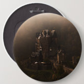 Nebel Burg Eltz Schlosses morgens Button (Vorne & Hinten)
