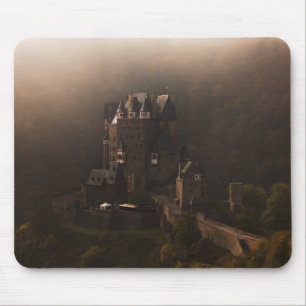 Nebel Burg Eltz Schlosses morgens Mousepad