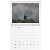 Nebel der Farben 2026 Kalender – Elegantes Schwarz (Jan 2027)