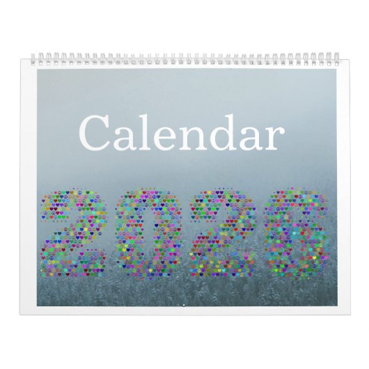Nebel der Farben 2026 Kalender – Elegantes Schwarz (Titelbild)