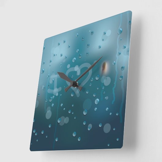 Nebel der Liebe Quadratische Wanduhr (Winkel)