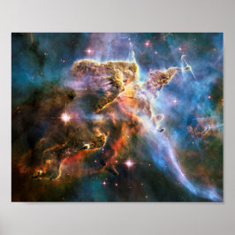 Nebel der Weltraumgalaxie. Universe Sterne. Hubble Poster