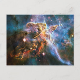 Nebel der Weltraumgalaxie. Universe Sterne. Hubble Postkarte