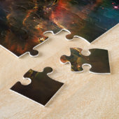 Nebel der Weltraumgalaxie. Universe Sterne. Hubble Puzzle (Seite)