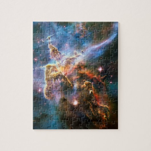 Nebel der Weltraumgalaxie. Universe Sterne. Hubble Puzzle (Vertikal)