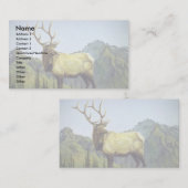 Nebel des frühen Morgens, Elch Visitenkarte (Vorne/Hinten)