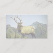 Nebel des frühen Morgens, Elch Visitenkarte (Rückseite)