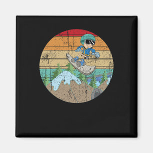 Nebel Dunkelheit Tücke Vintage Halloween Szene - S Magnet