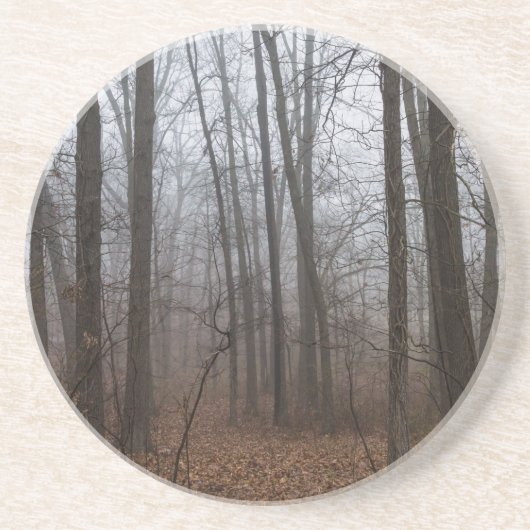 Nebel durch den Wald Getränkeuntersetzer (Vorne)