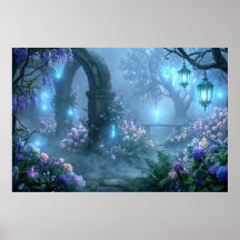 Nebel-Echos aus dem Garten des blauen Nebels