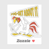 Nebel-Get darüber Aufkleber (Blatt)