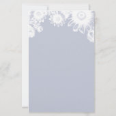 Nebel Gray Vintag Floral Wedding (Rückseite)